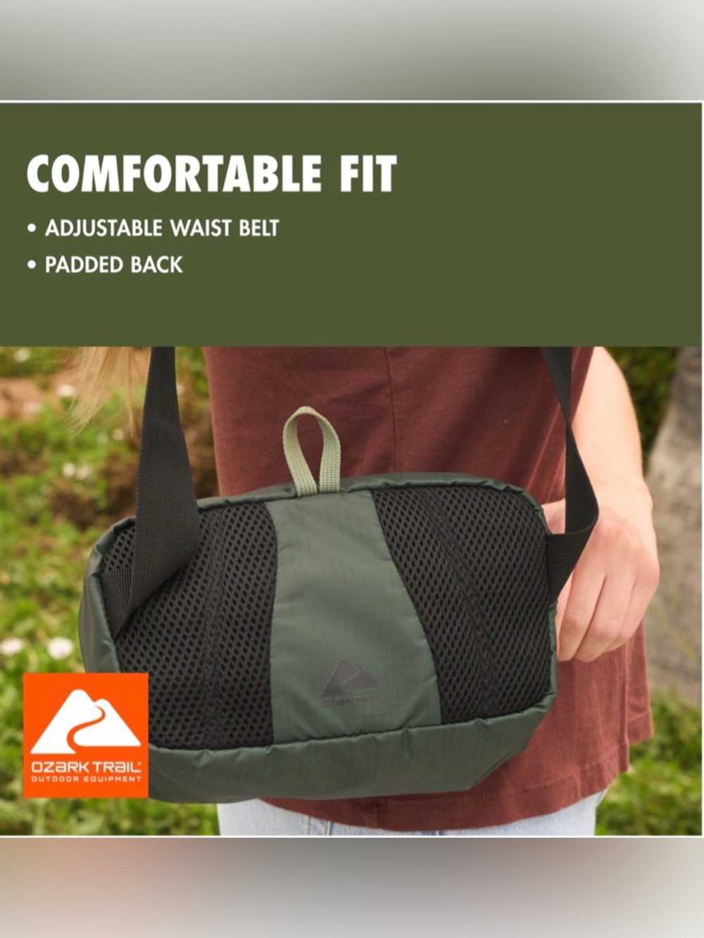 OZARK TRAIL Outdoor Equipment OLIVE GREEN WAIST PACK BAG 🌟NWT🌟 - Picture 11 of 16